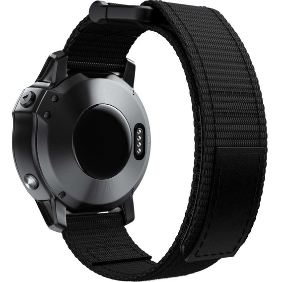 Pasek nylonowy do Garmin Fenix 7X/6X Pro/Tactix 7 26mm, Black