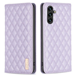 Etui z klapką do Samsung Galaxy A35 5G, Wallet, BINFEN COLOR, fioletowe