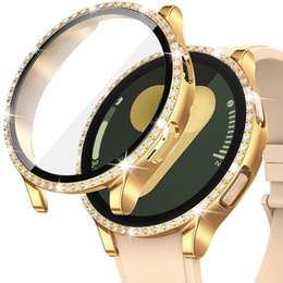 2w1 Etui + Szkło Hartowane do Samsung Galaxy Watch 7 44mm, Złote