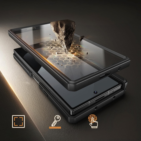 Etui do Samsung Galaxy Z Fold6 5G, Tongate kompatybilny z MagSafe, czarne