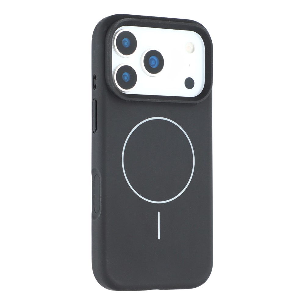 Etui silikonowe do iPhone 17 Pro - kompatybilne z MagSafe, antywstrząsowe, czarne