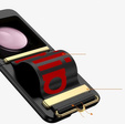 Etui do Samsung Galaxy Z Flip7 FE / Z Flip6, Strap Cover, czarne