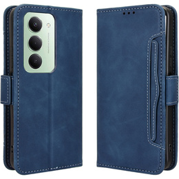 Etui z klapką do Xiaomi Redmi 15 5G / 4G, Card Slot, granatowe