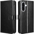 Etui z klapką do Samsung Galaxy A56 5G, Crazy Horse Wallet, czarne