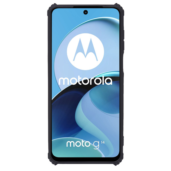 Etui do Motorola Moto G14, AntiDrop Hybrid, czarne