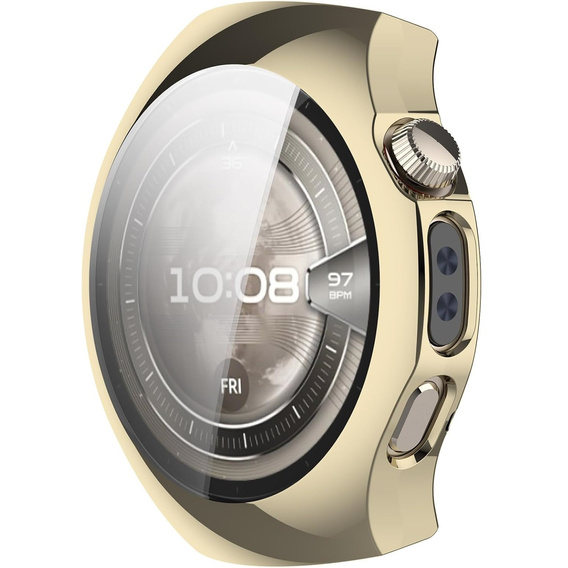 2w1 Etui z Osłoną na ekran do Huawei Watch 5 42mm, Złote