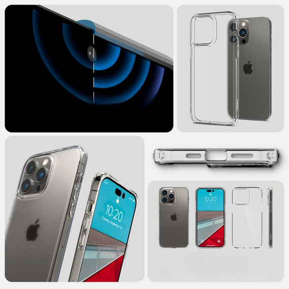 Etui Spigen do iPhone 14 Pro, Ultra Hybrid, matowe przezroczyste
