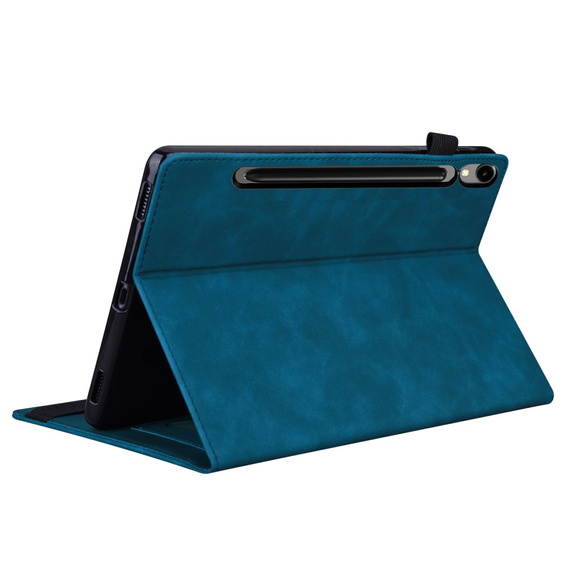 Etui do Samsung Galaxy Tab S10 FE+ Plus, Classic, z miejscem na rysik, niebieskie