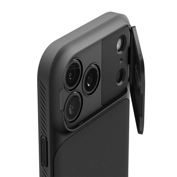 Etui Spigen do iPhone 17 Pro, Optik Armor Mag, black