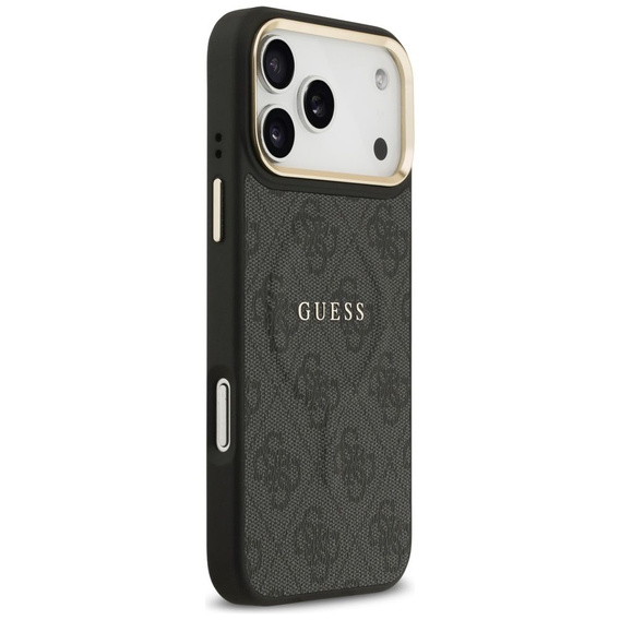 Etui GUESS do iPhone 17 Pro Max, 4G Classic Logo, do MagSafe czarne