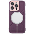 Etui do iPhone 15 Pro, ERBORD Armor Mag do MagSafe, bordowe