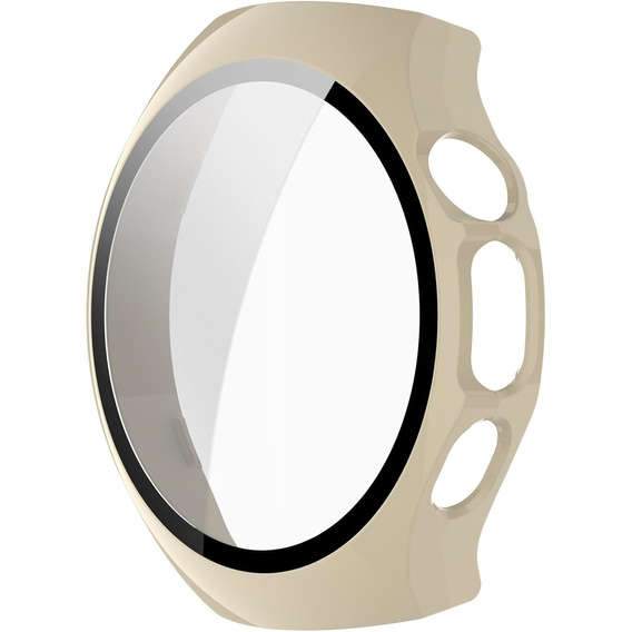 2w1 Etui + Szkło Hartowane do Huawei Watch 5 42mm, Beżowe