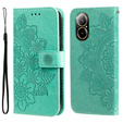 Etui z klapką do Realme C67, Mandala, zielone