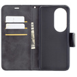 Etui Wallet with Strap do Huawei P50 Pro, Black