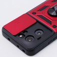 Etui pancerne do Xiaomi 13T / 13T Pro, CamShield Slide, czerwone