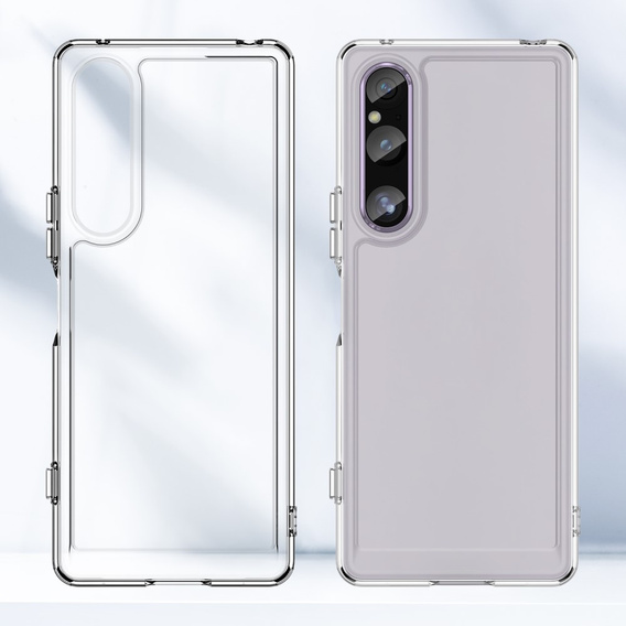 Etui do Sony Xperia 1 V, Fusion Hybrid, przezroczyste