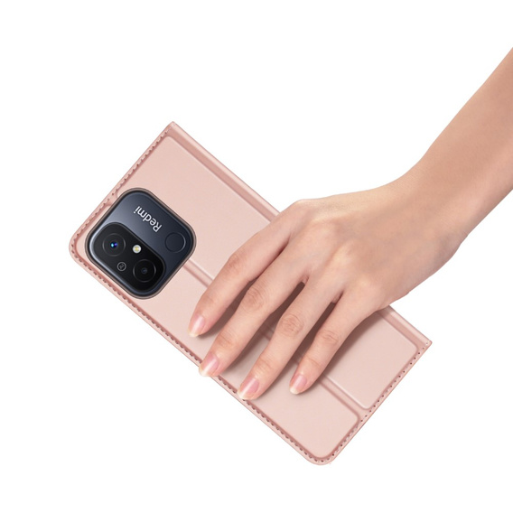 Etui Dux Ducis do Xiaomi Redmi 12C, Skinpro, różowe rose gold