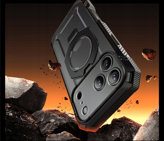 Etui Supcase do iPhone 17 Pro Max, Unicorn Beetle Grip Pro Mag, Black