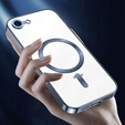 Etui do iPhone 16E, Electro MagSafe, niebieskie + Szkło na ekran