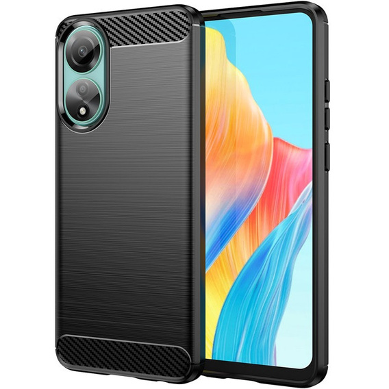 Etui do Oppo A78 4G, Karbon, czarne