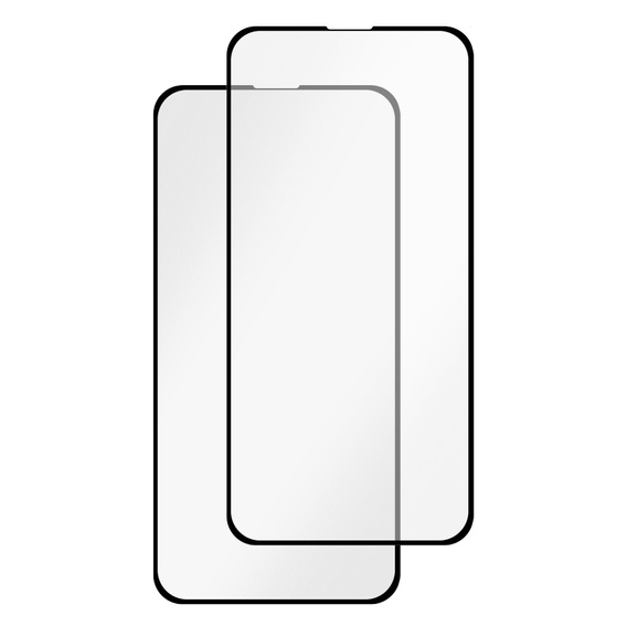 2x Szkło Szkło Hartowane do iPhone 13 Mini, ERBORD Easy App Full Screen Protector