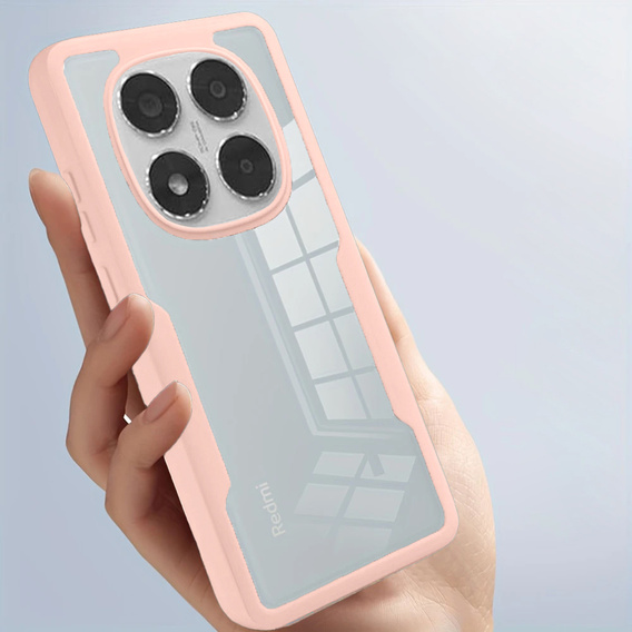 Etui do Xiaomi Redmi Note 14 Pro 5G / 14 Pro+ 5G, Shockproof, z folią, różowe