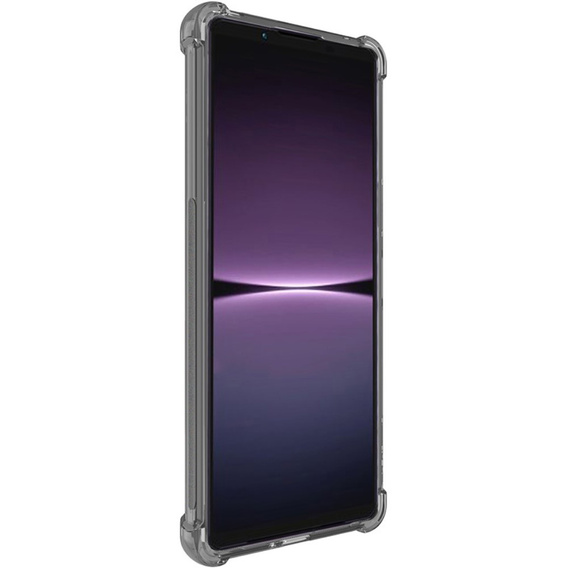 Etui IMAK do Sony Xperia 1 V, Dropproof, przezroczyste / czarne