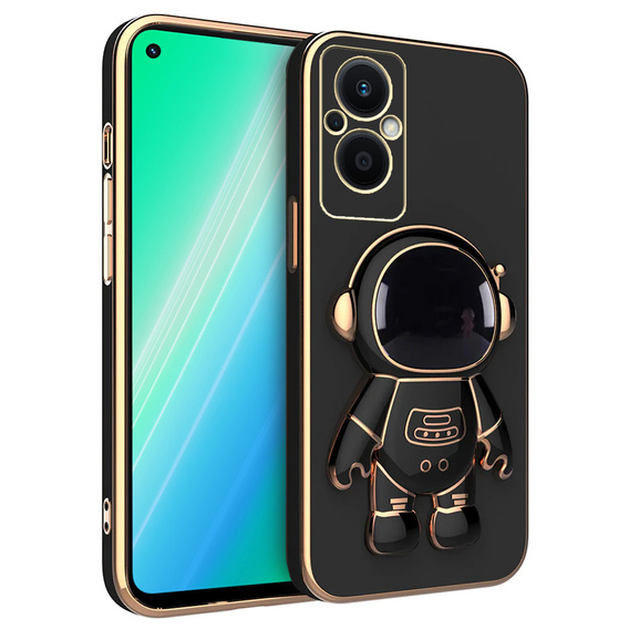 Etui do Oppo Reno7 Lite 5G, Astronaut, czarne