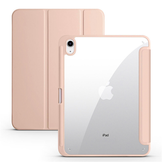 Etui do iPad 11" 2025 A16 (11 gen.) / iPad 10.9" 2022 (10 gen.), Smartcase Hybrid, z miejscem na rysik, różowe rose gold
