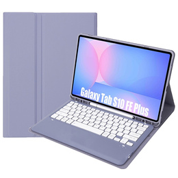 Etui z Klawiaturą Bluetooth do Samsung Galaxy Tab S10 FE+ X620 / X626B - fioletowe