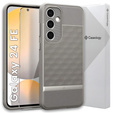 Etui Caseology do Samsung Galaxy S24 FE, Parallax, szare + Szkło na ekran
