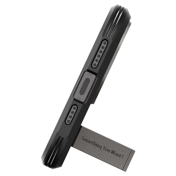 Etui Spigen do iPhone 15 Pro Max, Tough Armor Mag MagSafe, Szare