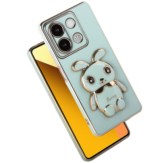 Etui do Xiaomi Redmi Note 13 5G, Rabbit, zielone + Szkło Hartowane 9H