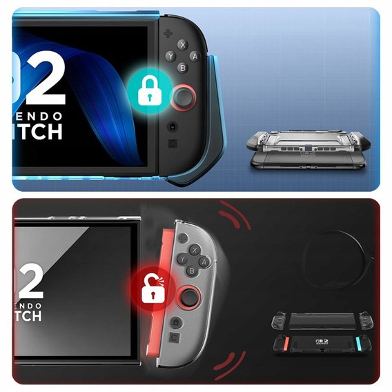 Etui pancerne Supcase Blade do Nintendo Switch 2 – czarny