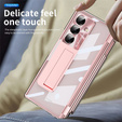 Etui do Samsung Galaxy Z Fold7 5G, z podstawką, różowe rose gold