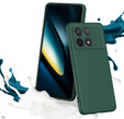Etui do Xiaomi Poco F6 Pro, Silicone Lite, ciemnozielone