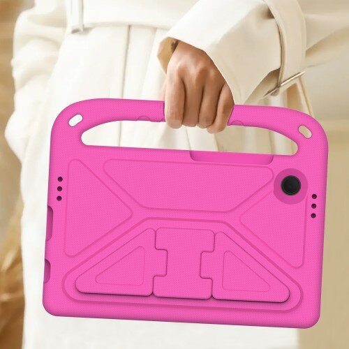 Etui dla dzieci do Samsung Galaxy Tab A9, dziecięce z uchwytem, Różowe