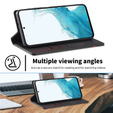 Etui z klapką do Samsung Galaxy S25 FE, Carbon LC.IMEEKE, czarne