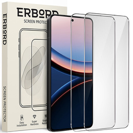 2x Szkło Hartowane do Xiaomi Poco F7 Ultra, ERBORD 9H Hard Glass, szybka