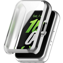 2w1 Etui z Osłoną na ekran do Samsung Galaxy Fit 3, Srebrne