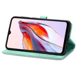 Etui z klapką do Xiaomi Redmi 12C, Mandala, zielone