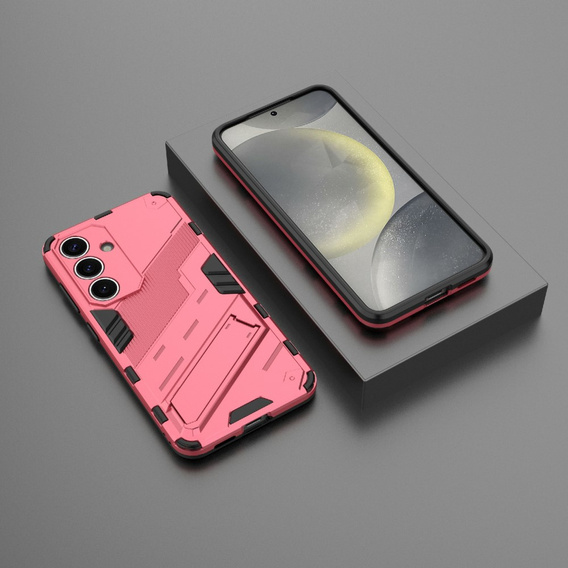 Etui do Samsung Galaxy A56 5G, Military kickstand, różowe