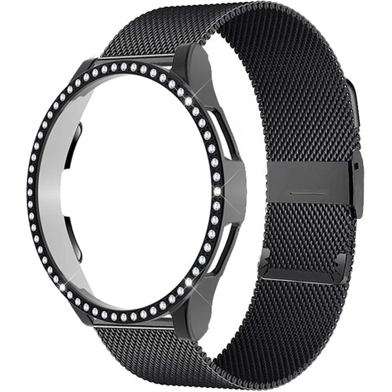 Pasek Bransoleta Milanese + Etui do Samsung Galaxy Watch 6 40mm, Czarna
