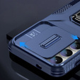 Etui do Samsung Galaxy S24+ Plus, Slide Lens Lid, Niebieskie