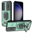 Etui do Samsung Galaxy S24, KickStand Camera Lens, zielone