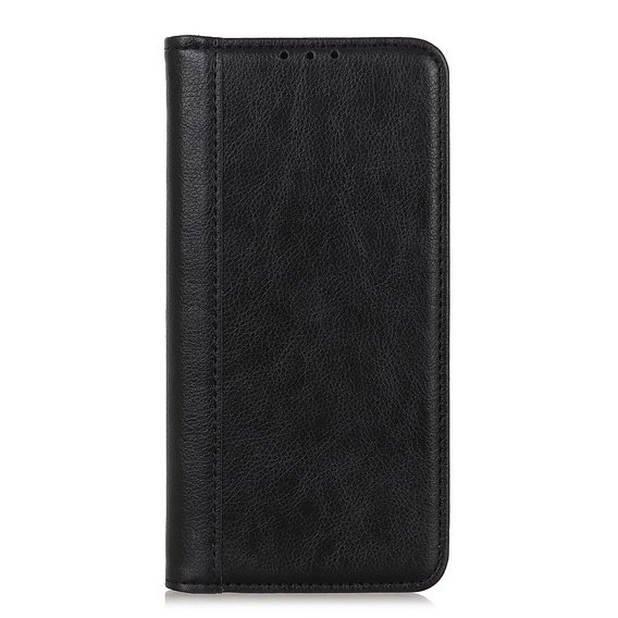 Etui z klapką do Xiaomi Redmi Note 15 Pro 5G, Split Leather, czarne