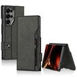 Etui z klapką do Samsung Galaxy S26 Ultra, GKK Card Slot Wallet, czarne
