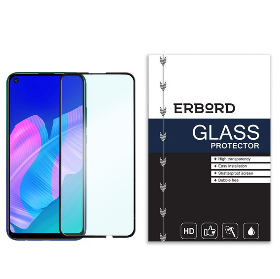 Szkło Hartowane 3D ERBORD do Huawei P40 Lite E - Black
