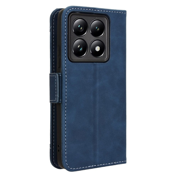 Etui z klapką do Xiaomi 14T Pro, Card Slot, granatowe