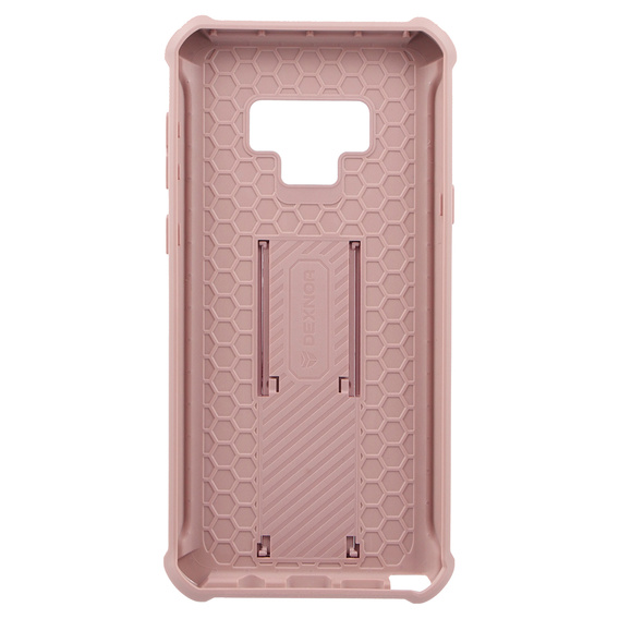 Etui pancerne do Samsung Galaxy Note 9, Dexnor Full Body, różowe rose gold